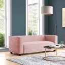 Ver imagem 1 de Sofá Namoradeira Amsterdam 1,40m Suede Rosa Bebe - Inova Decorações