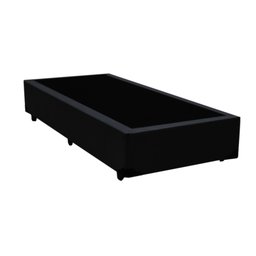 Cama Box Solteiro Colchão Espuma D33 Bordado + Box Preta - 3