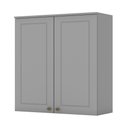 Ver imagem 1 de Armário Aéreo 02 Portas Clássico Americana Cinza Henn