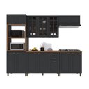 Ver imagem 2 de Armário Cozinha Modulada Completa Americana 100% MDF 270cm Provence Multimóveis Crink-CPL007