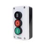 Botoeira Plástica Cinza 3 Botões 22mm Cores Pt/vd/vm Na+nf - 1