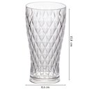 Ver imagem 4 de Copo de Plástico 500ml Cristal Glamour Âmbar com 6 Unidades Plasutil Ref.14205
