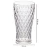 Copo de Plástico 500ml Cristal Glamour Âmbar com 6 Unidades Plasutil Ref.14205 - 4