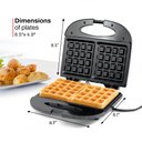 Ver imagem 6 de Elite Gourmet Ewm-2207# Máquina Elétrica de Waffle 2 Fatias Preto