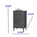 Ver imagem 3 de Mesa de Cabeceira 3 Gavetas Ravi Branco