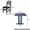 Ver imagem 7 de Conjunto Fixo 70x70 Mesa com 4 Cadeiras Estofadas Cor:preto
