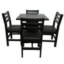 Ver imagem 6 de Conjunto Fixo 70x70 Mesa com 4 Cadeiras Estofadas Cor:preto