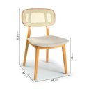 Ver imagem 3 de Conjunto Sala de Jantar Mesa 115cm Redonda Seiva 4 Cadeiras Liz CabeCasa MadeiraOriginals