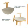 Conjunto Sala de Jantar Mesa 115cm Redonda Seiva 4 Cadeiras Liz CabeCasa MadeiraMadeira - 8
