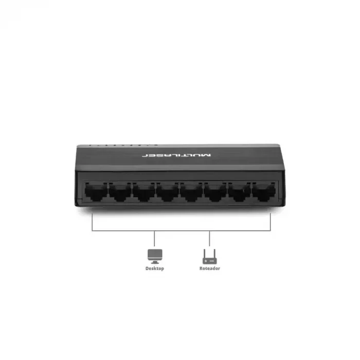 Switch 8 Portas Gigabit (10/100/1000mbps) Re608 - 3