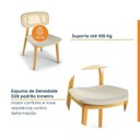 Ver imagem 6 de Conjunto Sala de Jantar Mesa 160cm Seiva 4 Cadeiras Liz CabeCasa MadeiraOriginals