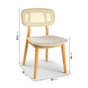 Ver imagem 3 de Conjunto Sala de Jantar Mesa 160cm Seiva 4 Cadeiras Liz CabeCasa MadeiraOriginals