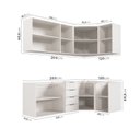 Ver imagem 5 de Cozinha Planejada 6 Peças sem Tampo 3 Aéreos e 3 Balcões Ipanema CabeCasa MadeiraOriginals Marrom/Acá