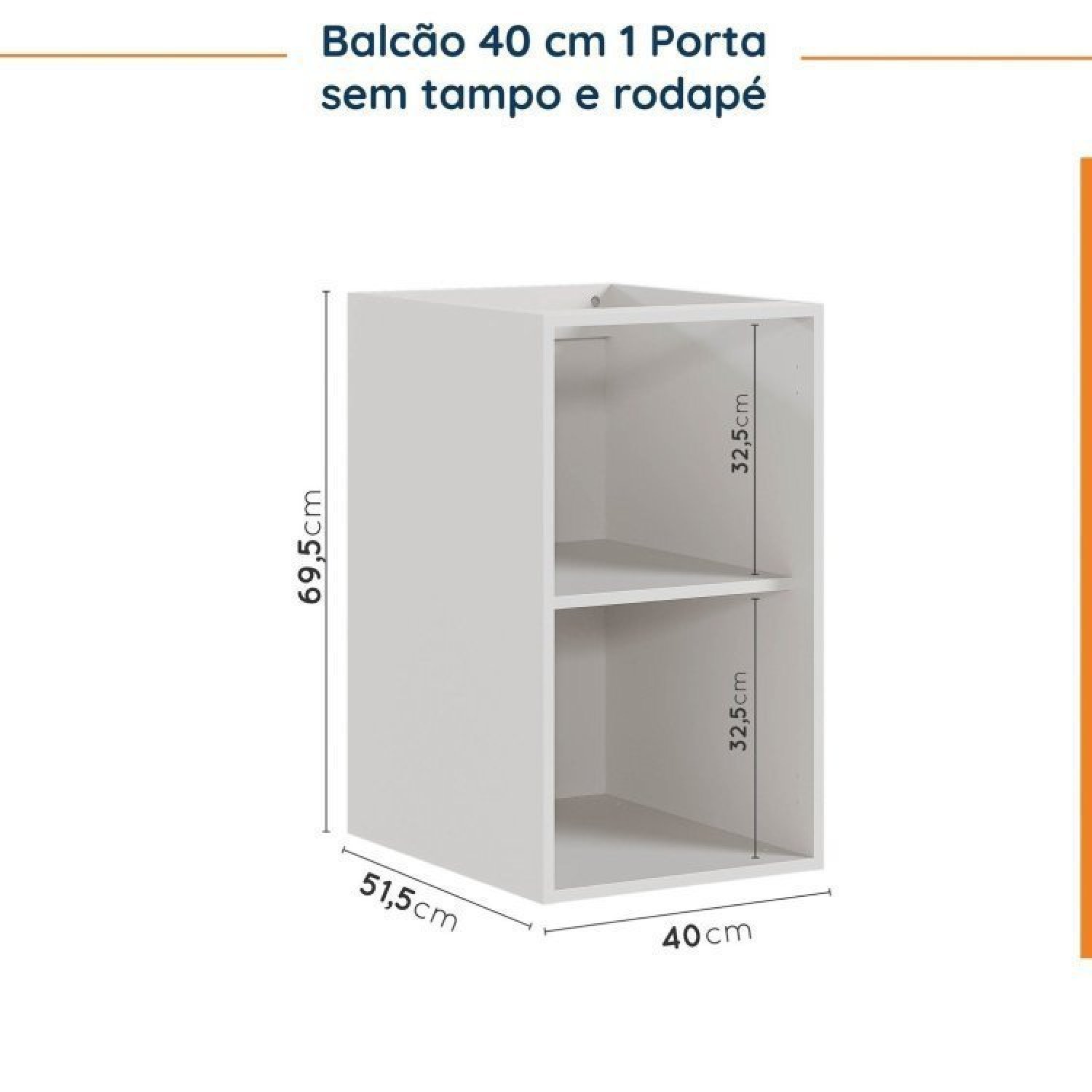 Cozinha Modulada 6 Peças Sem Tampo 3 Aéreos e 3 Balcões Ipanema CabeCasa MadeiraMadeira - 18