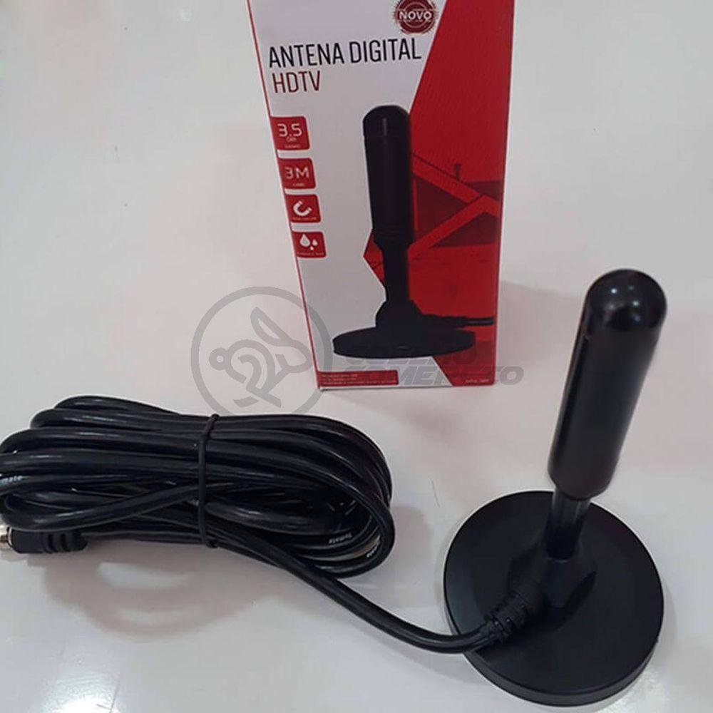 Antena Digital Portátil Interna e Externa Full Hdtv Vhf 4k - 3