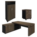 Ver imagem 1 de Conjunto Escritório Home Office 4 Peças Mesa Diretor Corp A06 Charuto-preto - Mpozenato