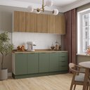 Ver imagem 2 de Cozinha Modulada 4 Peças com Tampo 2 Aéreos e 2 Balcões Ipanema CabeCasa MadeiraOriginals