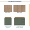 Cozinha Modulada 4 Peças com Tampo 2 Aéreos e 2 Balcões Ipanema CabeCasa MadeiraOriginals - 5