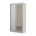 Ver imagem 3 de Guarda-roupa Modulado Solteiro 1,20m 2 Portas de Correr 3 Gavetas e Espelho Reflecta 100% Mdf Attual