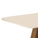 Ver imagem 4 de Mesa de Jantar Kiara Tampo Chanfrado Curvo Freijo com Tampo Off White