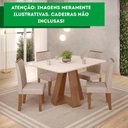 Ver imagem 3 de Mesa de Jantar Kiara Tampo Chanfrado Curvo Freijo com Tampo Off White