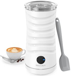 Secura Espumador de Leite Elétrico 4 em 1 com Função Quente e Frio 240ml (branco) - 1