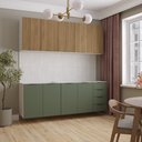 Ver imagem 2 de Cozinha Modulada 4 Peças Sem Tampo 2 Aéreos e 2 Balcões Ipanema CabeCasa MadeiraOriginals