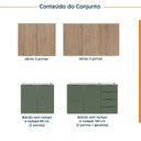 Ver imagem 5 de Cozinha Modulada 4 Peças Sem Tampo 2 Aéreos e 2 Balcões Ipanema CabeCasa MadeiraOriginals