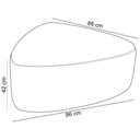 Ver imagem 4 de Puff Decorativo Orgânico para Sala de Estar Living Trizza W01 Bouclê Cru - Lyam Decor