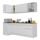 Ver imagem 3 de Armário de Cozinha Compacta de Canto com Rodapé Veneza Multimóveis MP2093.891 Branco