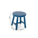 Ver imagem 4 de Kit 2 Banquetas Infantil Espanha Azul