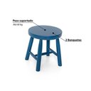 Ver imagem 3 de Kit 2 Banquetas Infantil Espanha Azul