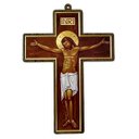 Ver imagem 1 de Crucifixo Cruz Bizantino Parede Madeira 20 Cm