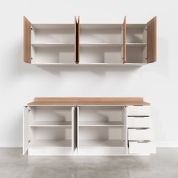 Cozinha Modulada 4 Peças com Tampo 2 Aéreos e 2 Balcões Ipanema CabeCasa MadeiraMadeira - 12