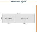 Ver imagem 4 de Cozinha Modulada 4 Peças com Tampo 2 Aéreos e 2 Balcões Ipanema CabeCasa MadeiraOriginals