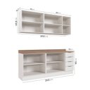 Ver imagem 6 de Cozinha Modulada 4 Peças com Tampo 2 Aéreos e 2 Balcões Ipanema CabeCasa MadeiraOriginals