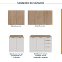 Ver imagem 5 de Cozinha Modulada 4 Peças com Tampo 2 Aéreos e 2 Balcões Ipanema CabeCasa MadeiraOriginals