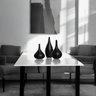 Trio de Vasos Decorativos de Mesa em Cerâmica Preto Fosco Jasmim - 4