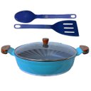 Ver imagem 1 de Frigideira Azul Antiaderente em Cerâmica Talher 01 AM 30cm