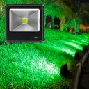 Ver imagem 2 de Kit 6 Refletores Led Verde Holofote Externo Jardim Muro 20w