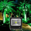 Ver imagem 3 de Kit 6 Refletores Led Verde Holofote Externo Jardim Muro 20w