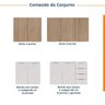 Cozinha Modulada 4 Peças Sem Tampo 2 Aéreos e 2 Balcões Ipanema CabeCasa MadeiraOriginals - 5
