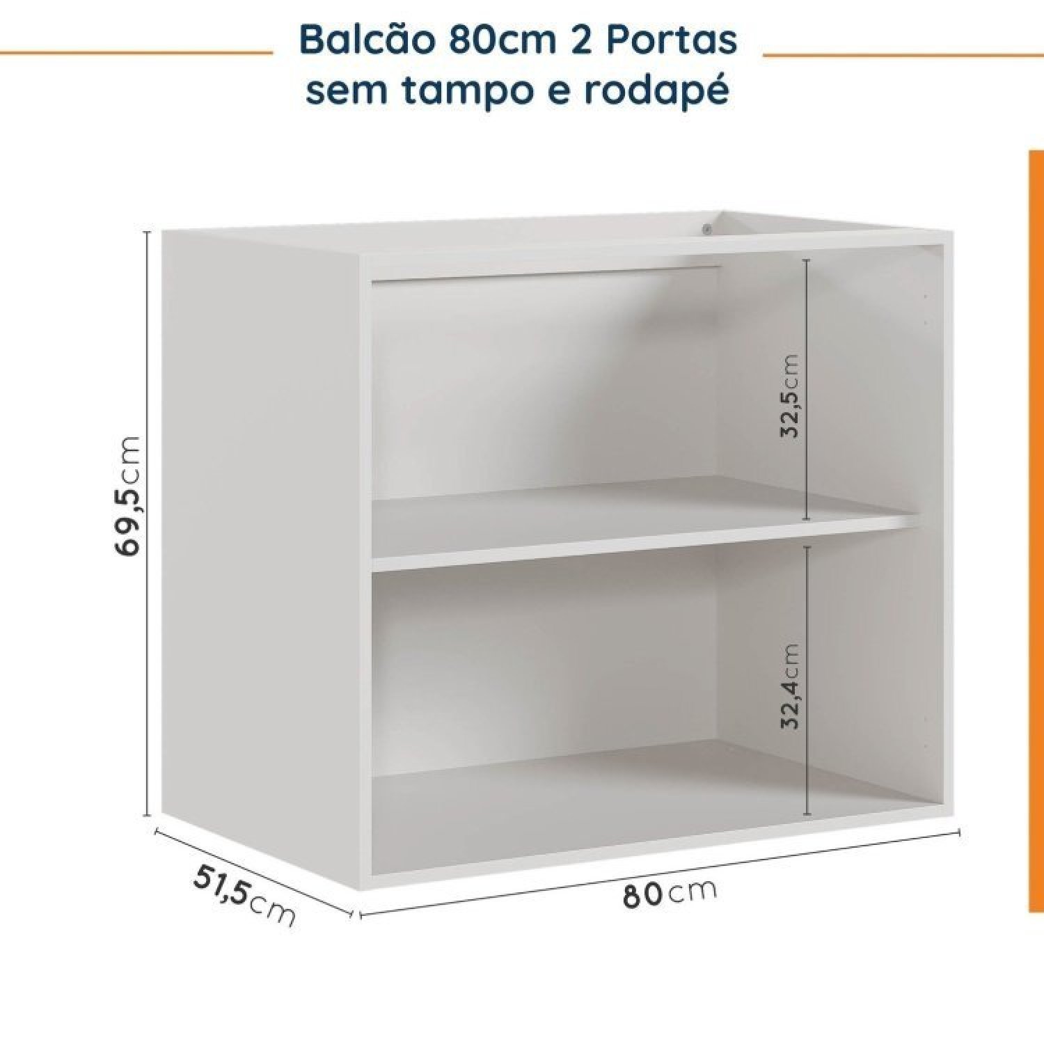 Cozinha Modulada 4 Peças Sem Tampo 2 Aéreos e 2 Balcões Ipanema CabeCasa MadeiraMadeira - 15