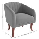 Ver imagem 4 de Poltrona Veludo com Apoio para os Braços Naty