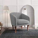 Ver imagem 3 de Poltrona Veludo com Apoio para os Braços Naty