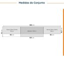 Ver imagem 4 de Cozinha Modulada 4 Peças com Tampo 3 Aéreos e 1 Balcão para Pia Ipanema CabeCasa MadeiraOriginals Ma