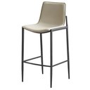Ver imagem 2 de Kit 2 Banquetas Altas Eulália Rivatti 103 Cm (altura) em Pu Fendi com Base em Aço Grafite