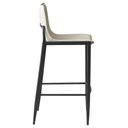 Ver imagem 4 de Kit 2 Banquetas Altas Eulália Rivatti 103 Cm (altura) em Pu Fendi com Base em Aço Grafite