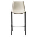 Ver imagem 3 de Kit 2 Banquetas Altas Eulália Rivatti 103 Cm (altura) em Pu Fendi com Base em Aço Grafite