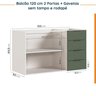 Cozinha Modulada 4 Peças Sem Tampo 3 Aéreos e 1 Balcão para Pia Ipanema CabeCasa MadeiraOriginals - 16